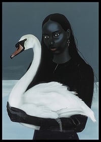A mysterious affinity between woman and swan in the shadow play-6
