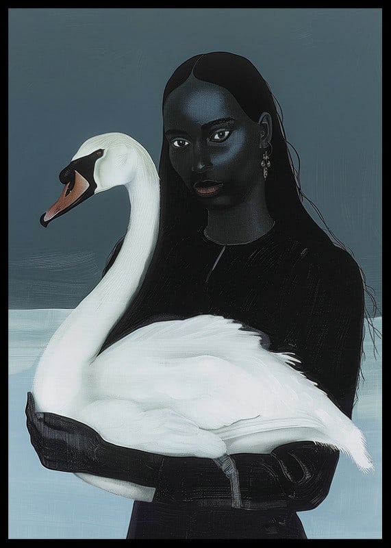 A mysterious affinity between woman and swan in the shadow play-12