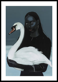 A mysterious affinity between woman and swan in the shadow play-0