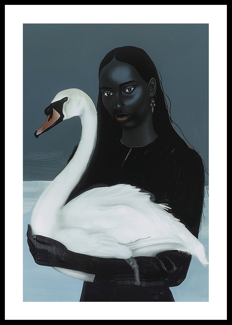 A mysterious affinity between woman and swan in the shadow play-12