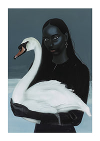 A mysterious affinity between woman and swan in the shadow play-1