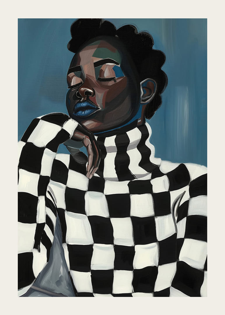 Retrato elegante con contrastes atrevidos y elegancia relajada.-12