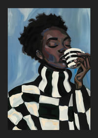 Stilingas meniškas įvaizdis kiekviename teptuko potėpyje užfiksuoja ramybę ir eleganciją-5