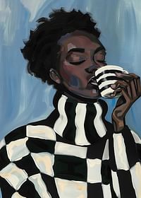 A stylish artistic image captures calm and elegance in every brushstroke-3