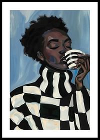 A stylish artistic image captures calm and elegance in every brushstroke-0
