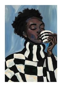 A stylish artistic image captures calm and elegance in every brushstroke-1