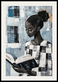 An enchanting scene of quiet reading in subdued tones-2