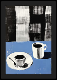 Elegant kaffestund med grafiskt djärva kontraster-4