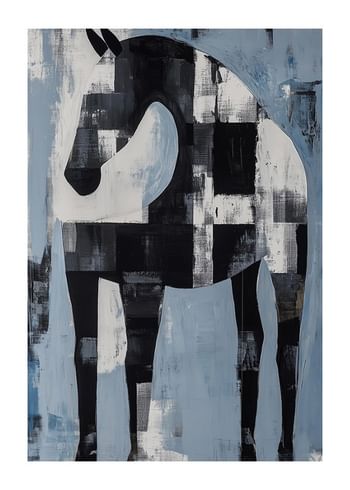 Poszter Monochrome Majesty Horse