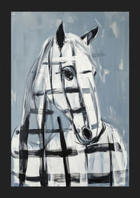 Le linee eleganti del cavallo incontrano la precisione geometrica-5