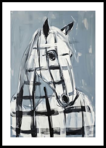 Póster Geometric Gallop