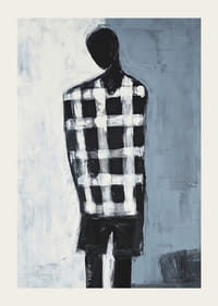 Eine geheimnisvolle Figur vor einem gedämpften Hintergrund schafft eine verträumte Atmosphäre-3