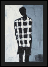 Eine geheimnisvolle Figur vor einem gedämpften Hintergrund schafft eine verträumte Atmosphäre-4