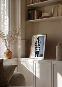 En mystisk figur mot en dämpad bakgrund skapar en drömsk atmosfär-8