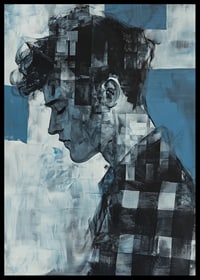 A thoughtful silhouette in shades of blue creates depth and drama-6
