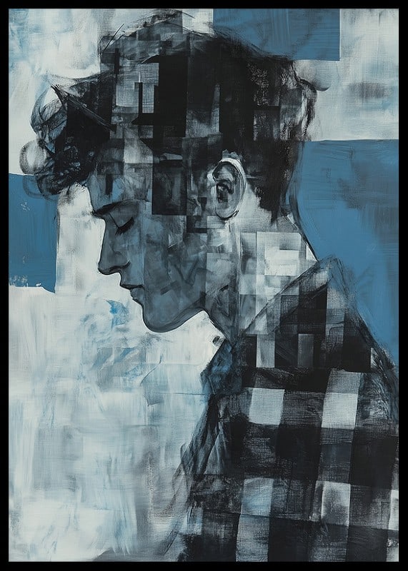 A thoughtful silhouette in shades of blue creates depth and drama-12