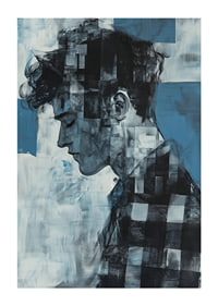 A thoughtful silhouette in shades of blue creates depth and drama-1